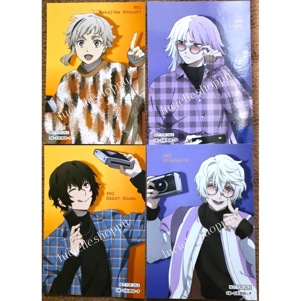 Bromide Photo Session BSD Bungo Stray Dogs Dazai Osamu Nakajima Atsushi Sigma Nikolai Official