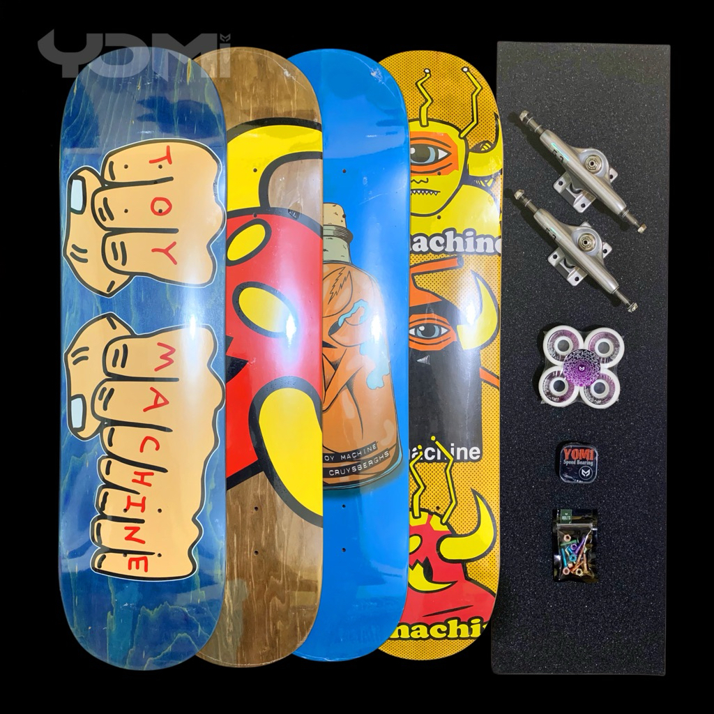 Toy Machine Skateboard Fullset ukuran 7.5 8.0 8.25 8.5 | Rekomendasi Skateboard