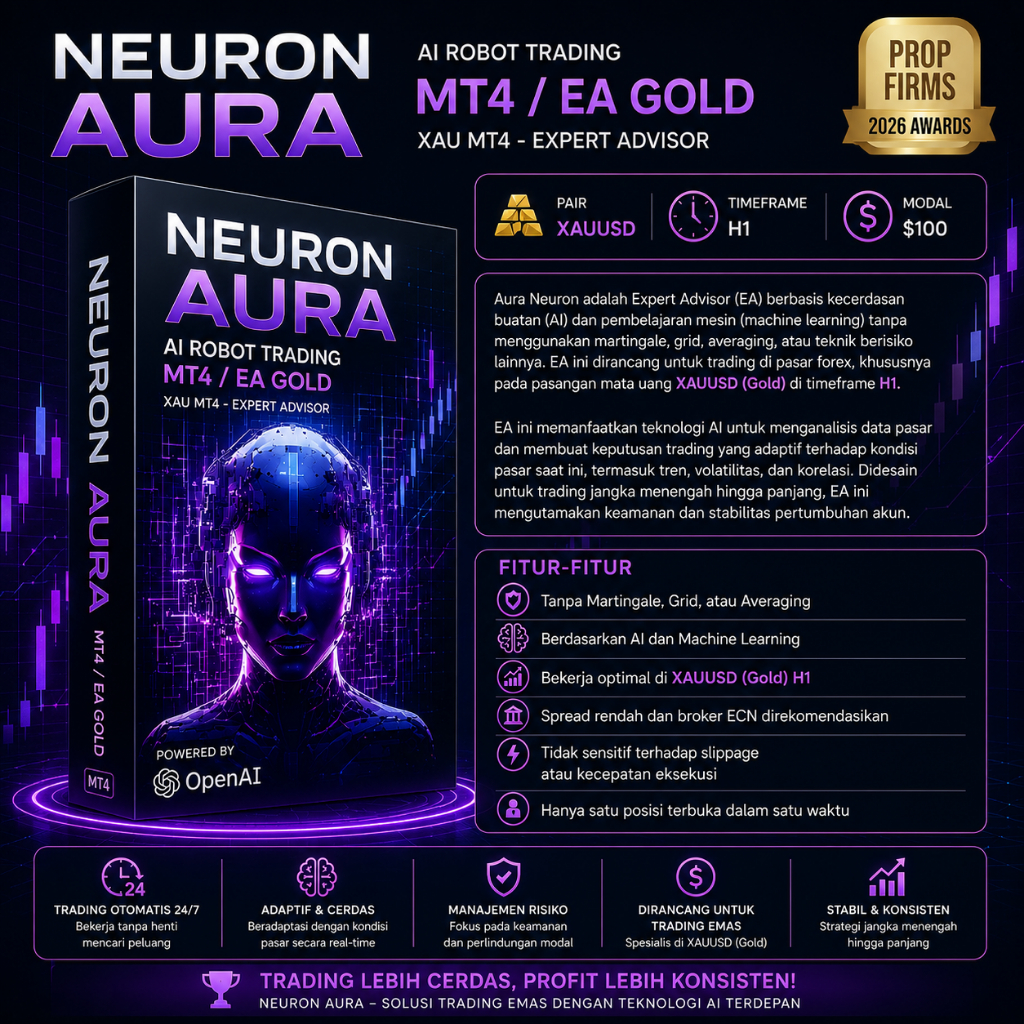 Robot Trading Aura Neuron Single Entry MT4 - EA Gold Single Entry