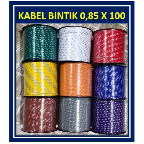 Kabel dcs 0,85 x 100 meter / kabel 0.85 x 100 / kabel bintik 0,85 / kabel sepeda / kabel mobil 0,85 