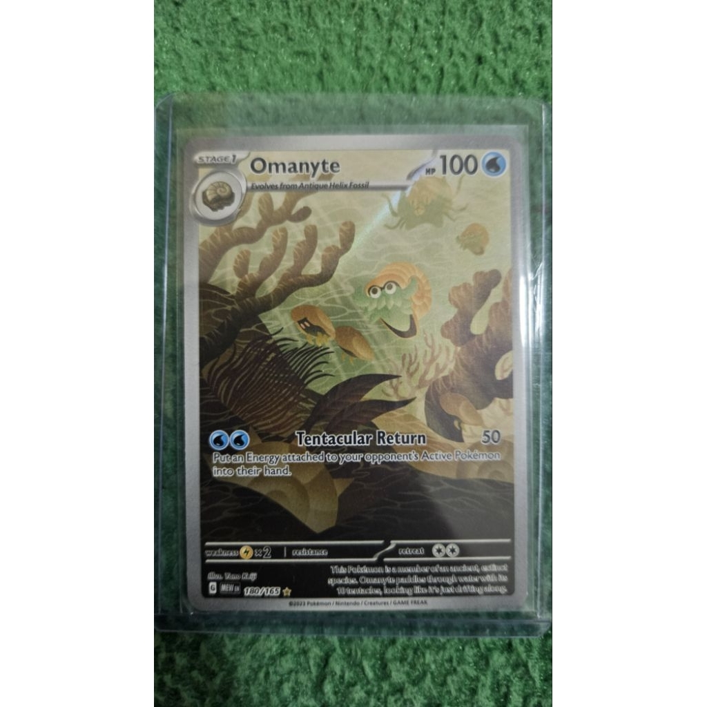 Pokemon Omanyte AR 180/165 Scarlet & Violet Eng