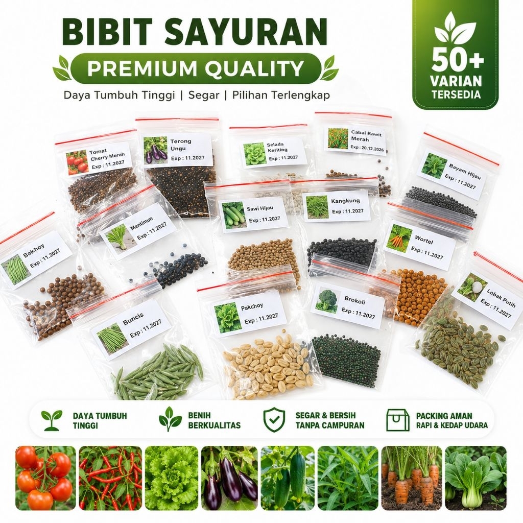 Aneka Benih repack Berkualitas Tinggi dan Tumbuh Subur