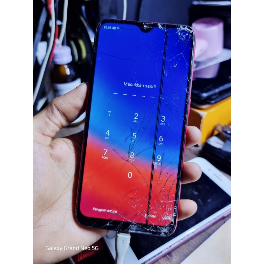 Unit Oppo A5s Minus LCD+Pin Layar