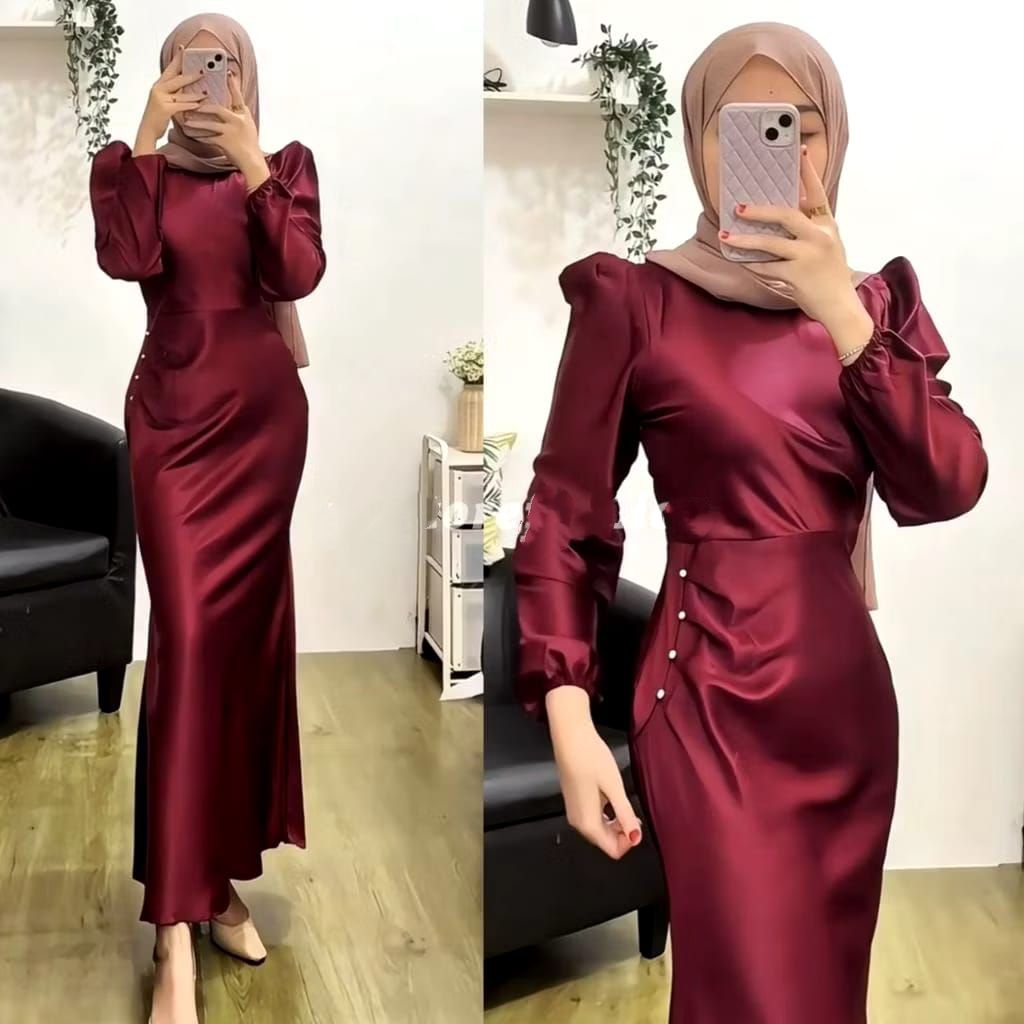 MIRANDA DRESS SATIN SILK MERMAID GAMIS MODEL DUYUNG
