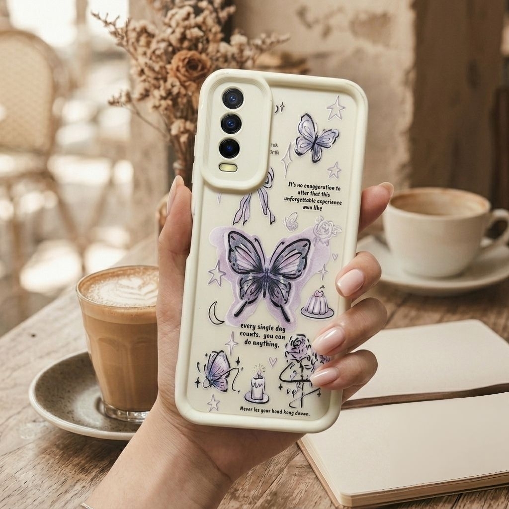 Case Vivo Y20 / Y20s/ Y12s Motif lucu, motif keren, transparan, bening, Aesthetic Lucu Premium Softc
