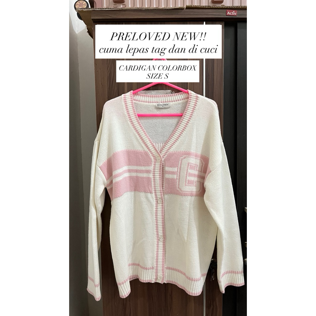 Preloved New Cardigan Colorbox Putih