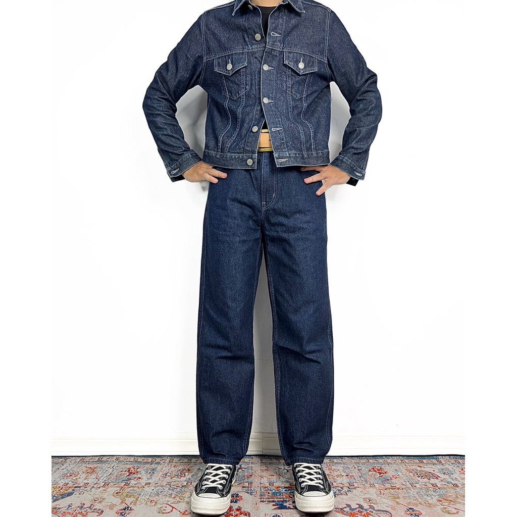 UNIQLO JEANS WIDE TAPERED FABRIC BY KAIHARA