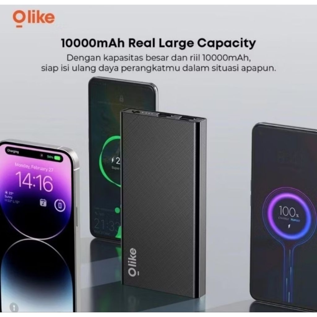 Power Bank OLIKE 10000MaH Type C Input DC 5V 3A 9V 2 2A 12V 1 66A PD 20W Max USB/Type C Output DC DC