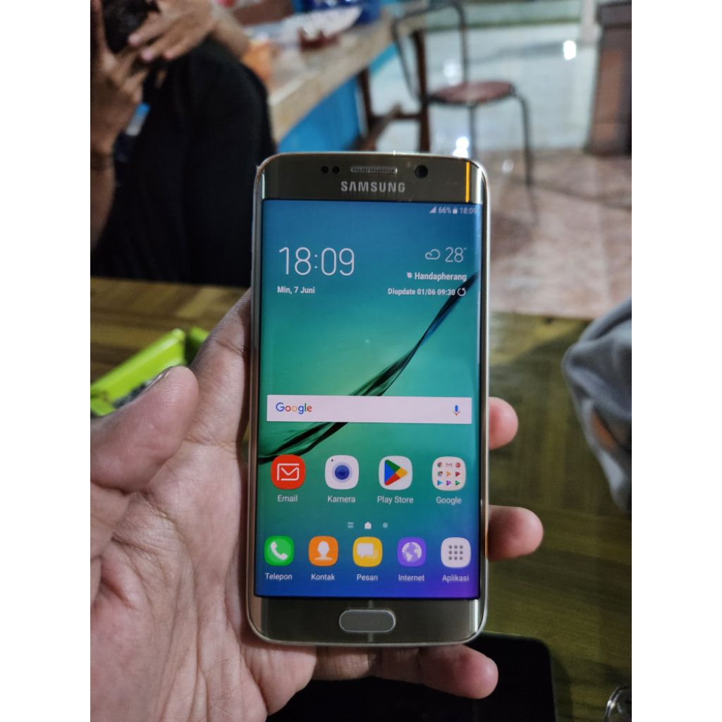Samsung Galaxy S6 Edge 128GB Normal EX inter Minus dikit