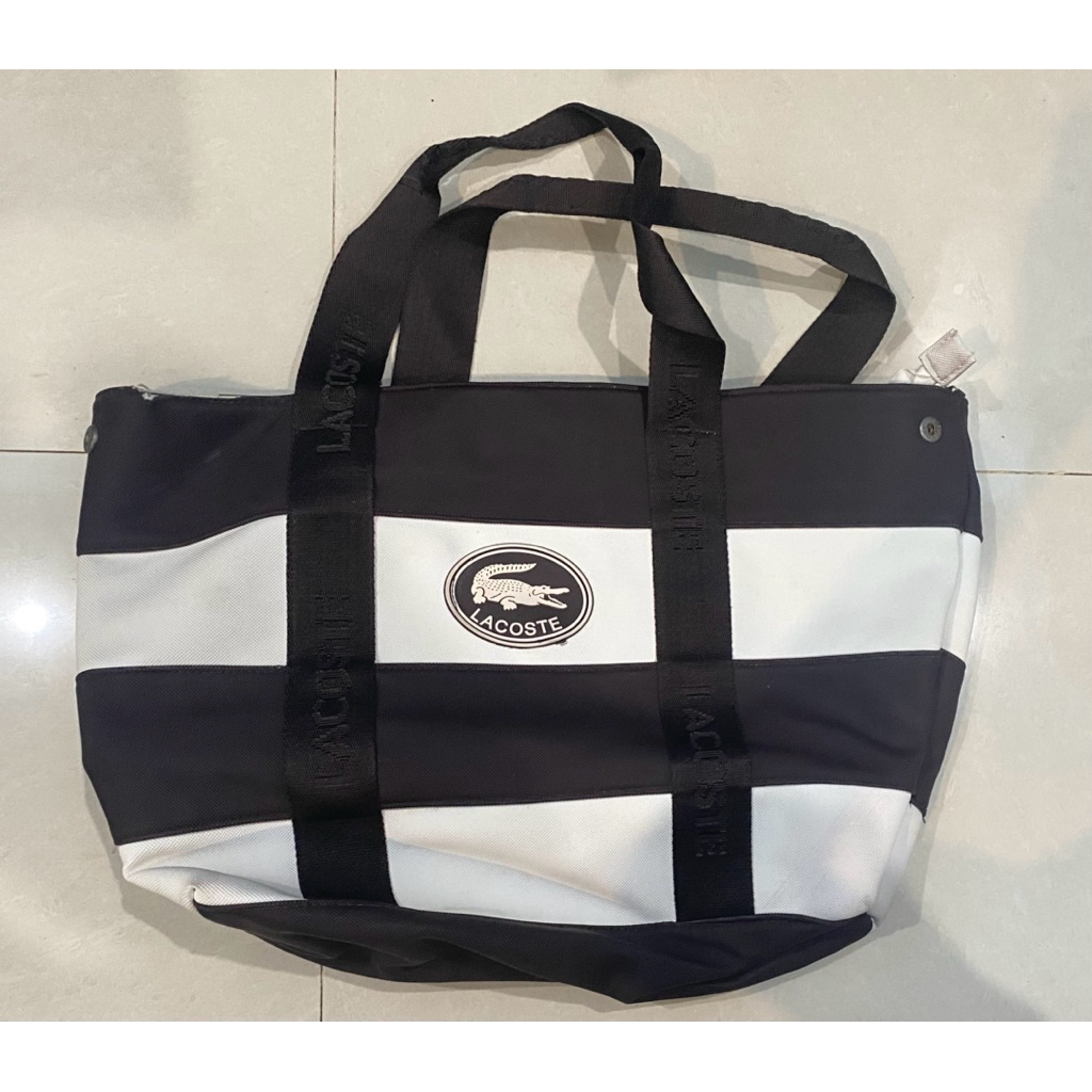 PRELOVED TOTE BAG LACOSTE COKELAT