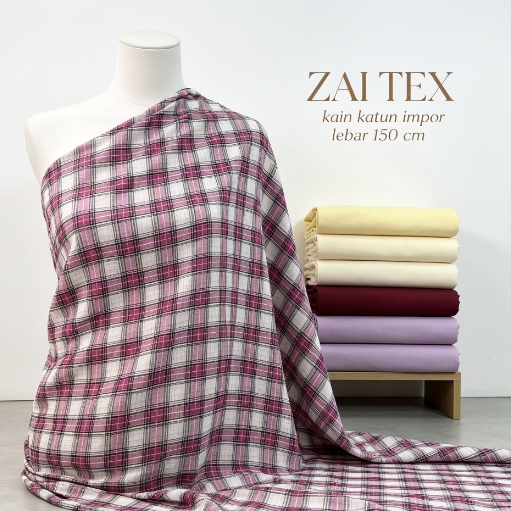 kain - kain katun motif - kain katun motif kotak kotak - kain cotton motif