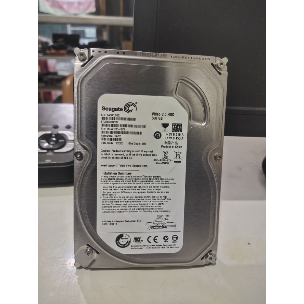 hardisk pc/cctv 500GB seagate