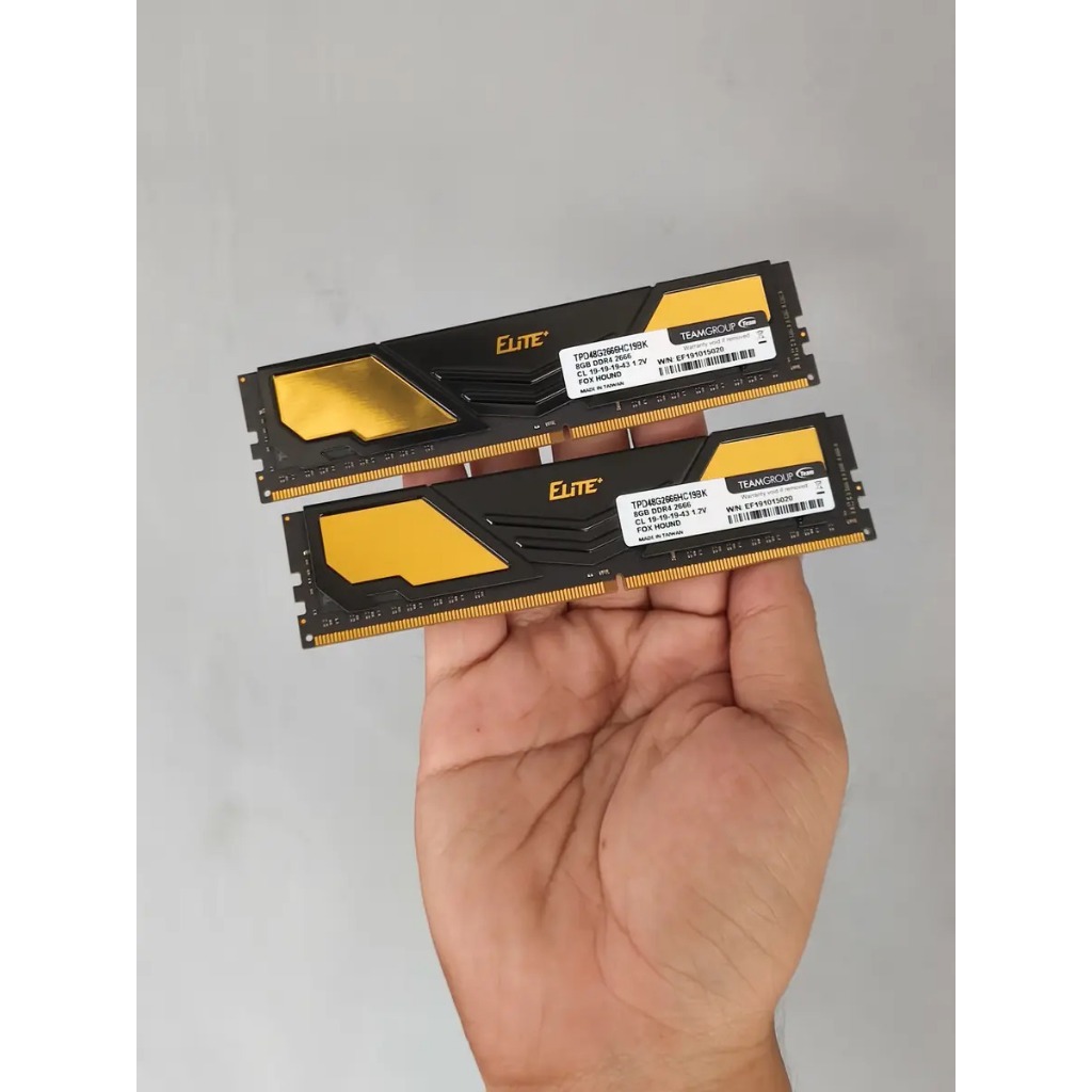 RAM TEAM ELITE 16GB (2X8) DDR4 2666Mhz - GARANSI LIFETIME