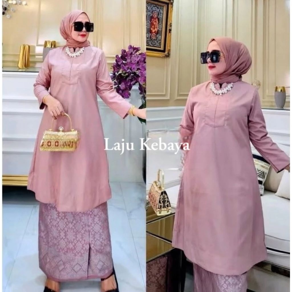 ATASAN SAJA//Tunik Polos / Atasan Tunik // Tunik Toyobo // Baju kurung // Tunik malaysia // Tunik Bu