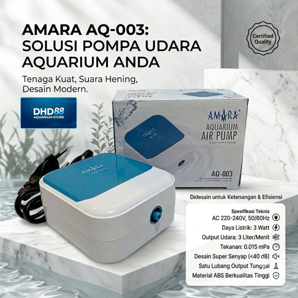 POMPA UDARA / AERATOR AQUARIUM SOBO/ AMARA AQ- 003 ( 1LUBANG )