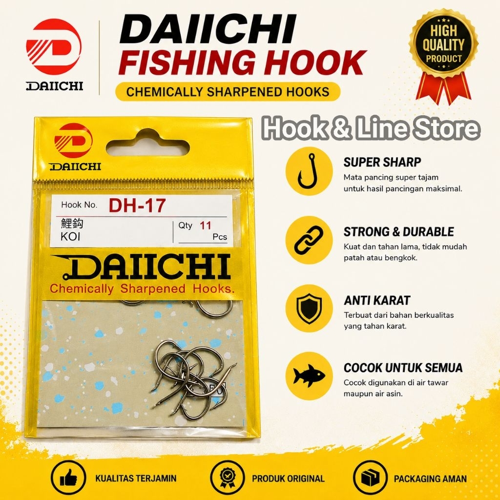 Kail Daichi DH-17 Putih Tanpa Lubang