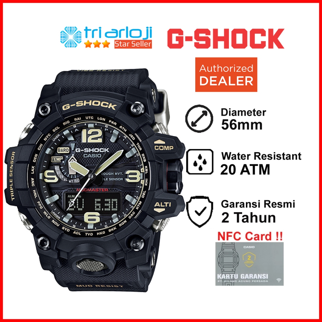 Casio G-Shock GWG-1000-1ADR Jam Tangan Pria GSHOCK MUDMASTER GWG1000 GWG-1000-1 GWG 1000 1ADR