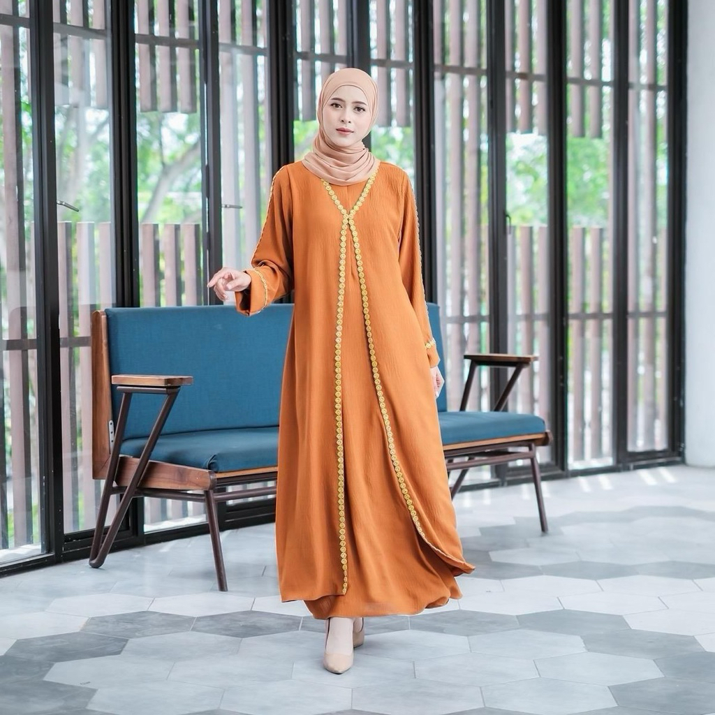 Abaya Crincle Premium - All size