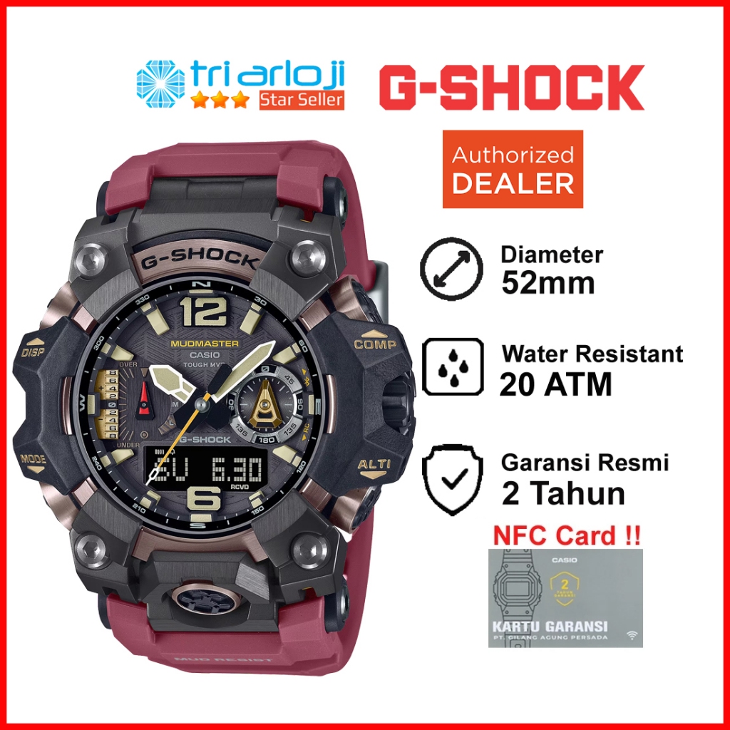 Casio G-SHOCK GWG-B1000-1A4DR MUDMASTER GSHOCK Jam Tangan Pria GWGB1000 GWG-B1000-1A4 GWG B1000 1A4D