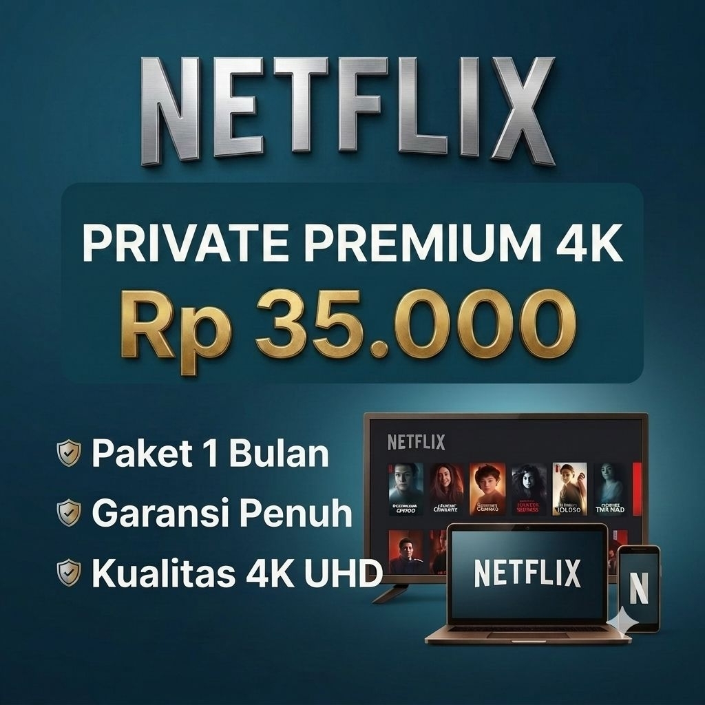 Netflix Akun Premium 4K UHD Anti On Hold