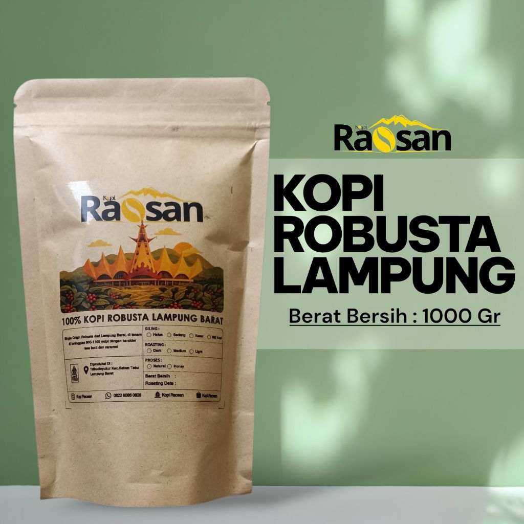 Kopi bubuk robusta Lampung / kopi Lampung / Kopi Bubuk /kopi tubruk 1 Kg