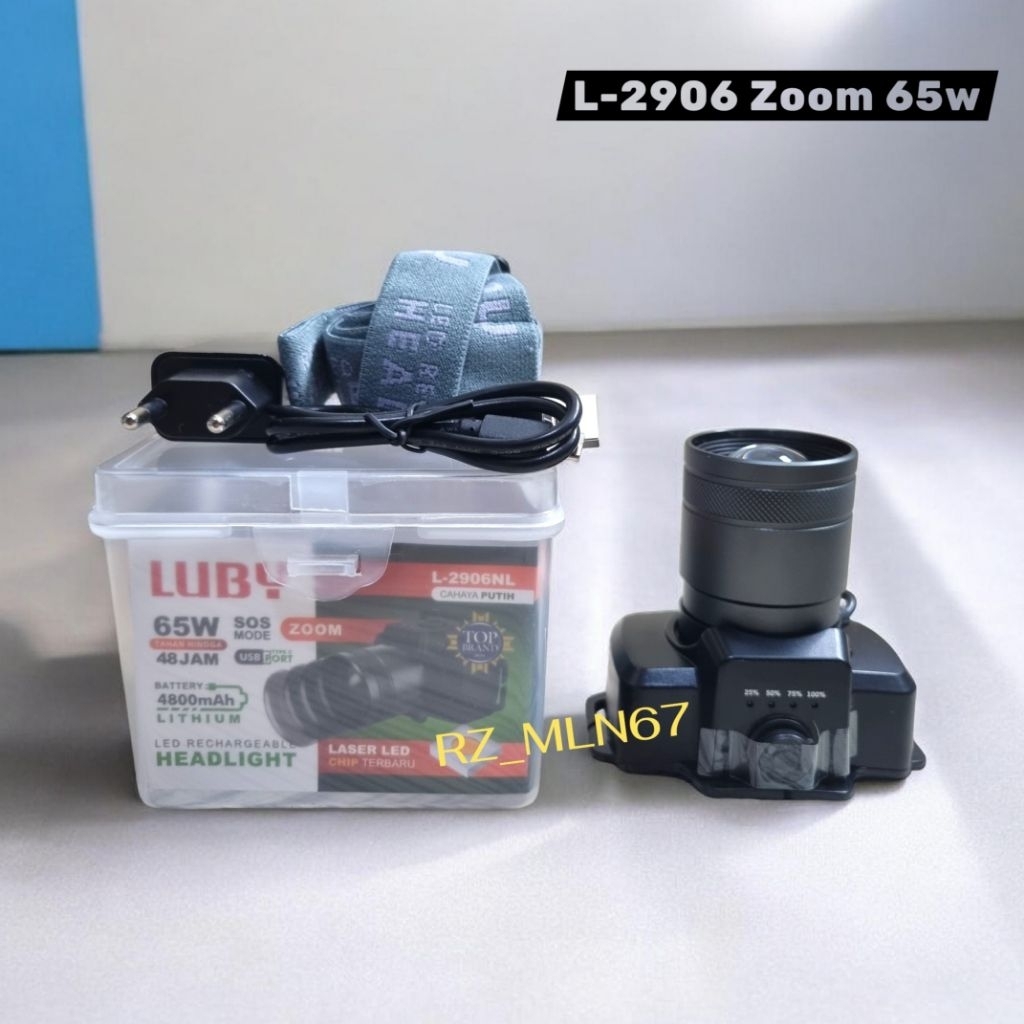 Senter Kepala Luby L-2906 Zoom 65wat