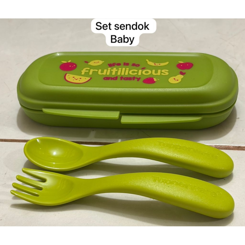 SET SENDOK BABY TUPPERWARE/SENDOK BABY/SENDOK MAKAN BABY/TUPPERWARE