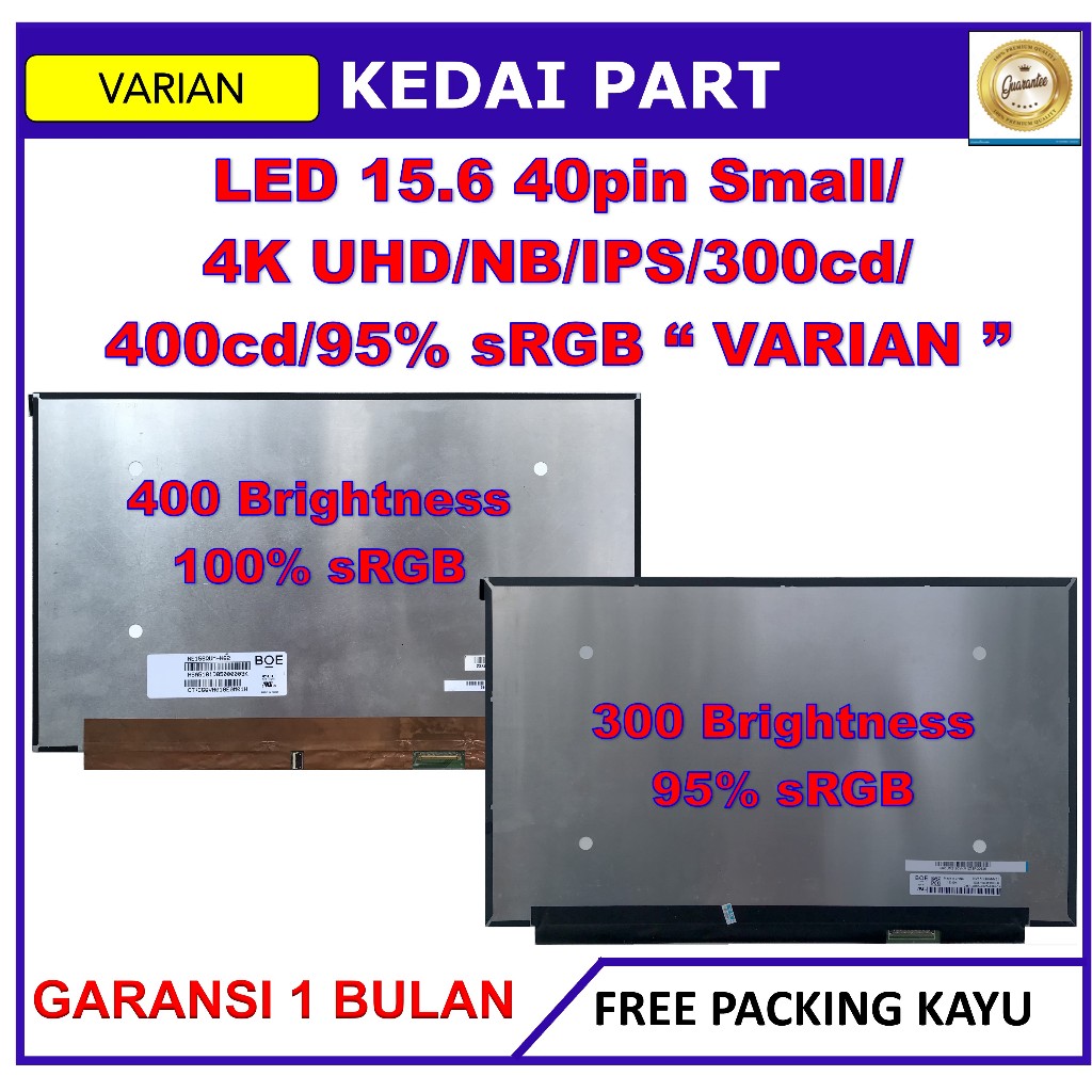 LCD LED Lenovo ThinkPad P51 P52 UHD / 4K 3840x2160 Ultra HD LQ156D1JW42