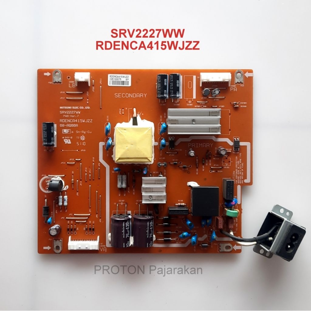 PSU LED TV Sharp LC-19LE520MLC-19LE520M-RD LC-22LE520M-BK LC 19LE520M RD 22LE520M BK Power Supply Mi