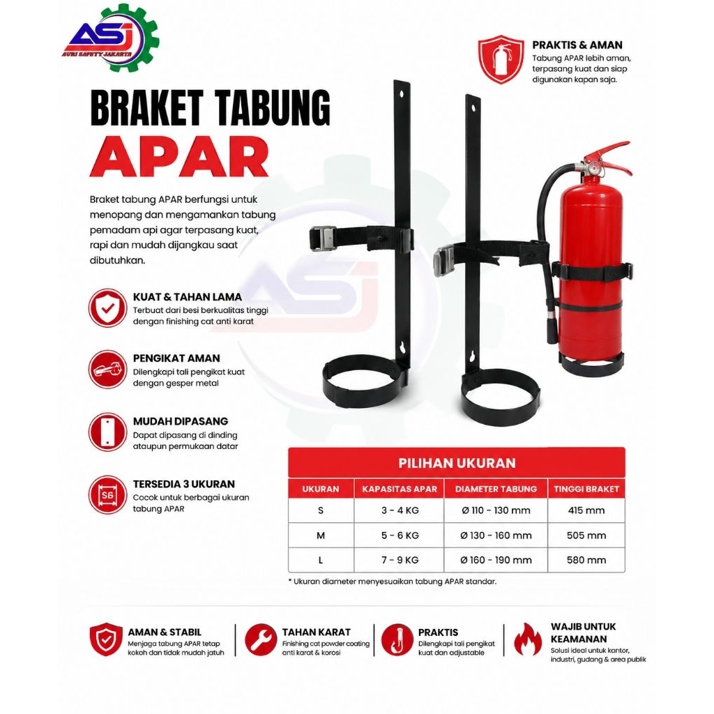 Bracket Apar/bracket tabung apar