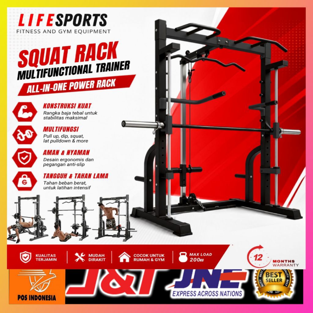 squat rack-lifesports(original)squat rack-rack squat-home gym-gym home