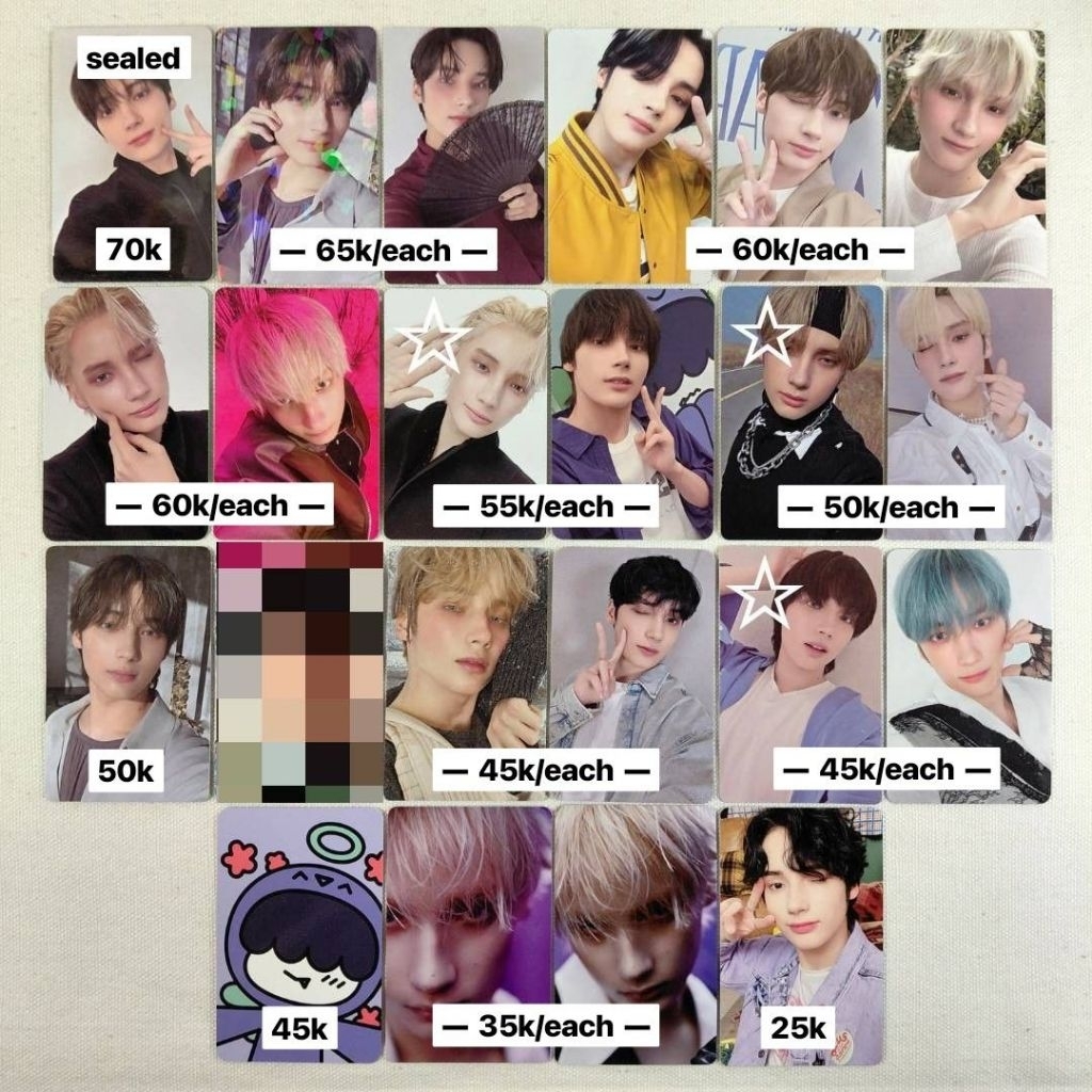 PHOTOCARD PC TXT OFFICIAL AAB HUENINGKAI HYPERFOCUS VR LD WEVERSE SANCTUARY ROMANTIC MIDSUMMER SUNRI