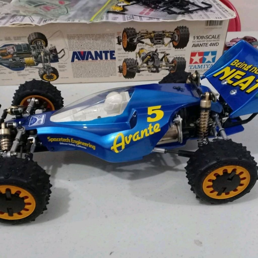 RC TAMIYA AVANTE ORIGINAL TAHUN 1988 ,LENGKAP BOX DLL