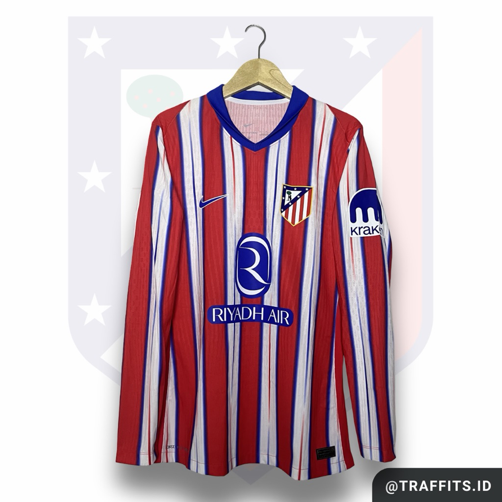 Jersey Atletico Madrid Home 24/25 Long Sleeve Player Issue Original Size L