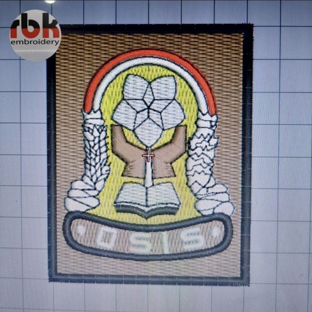 Badge OSIS SMA Full Bordir
