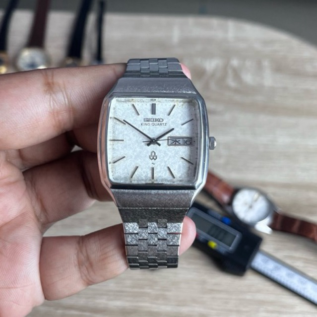 Seiko Vintage King Quartz Snowflake Dial Natural Aging Full Original (Rare) (Collectible Item)