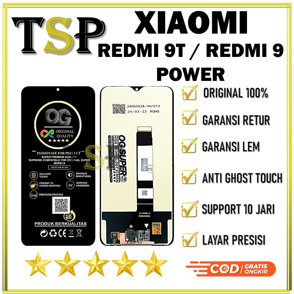 LCD TOUCHSCREEN XIAOMI REDMI 9T / REDMI 9 POWER FULLSET ORIGINAL100%