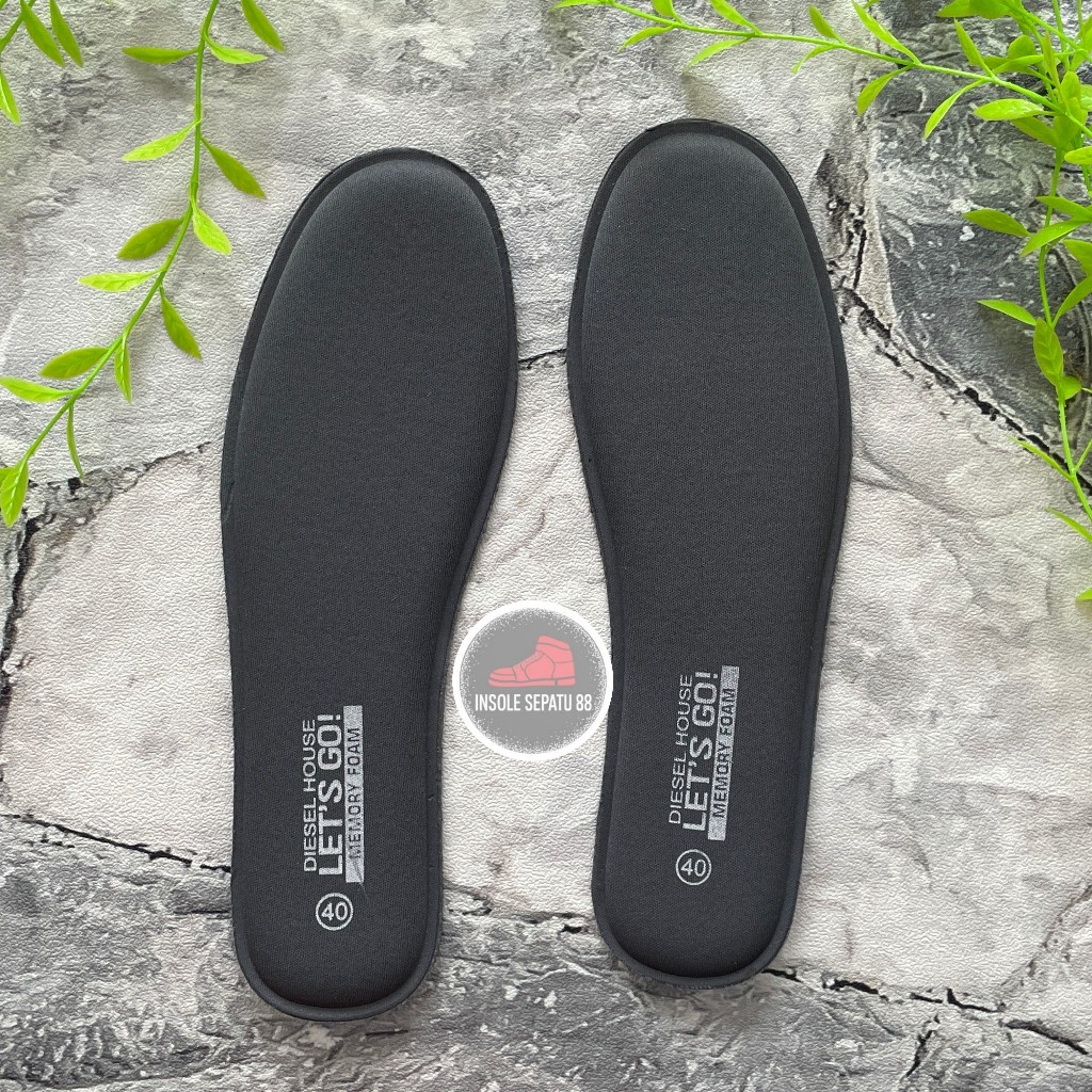 Bantalan Alas Kaki Empuk Insole Sepatu – Untuk Pria Wanita DIESEL HOUSE GREY- MIRIP PUMAH SOFT FOAM 