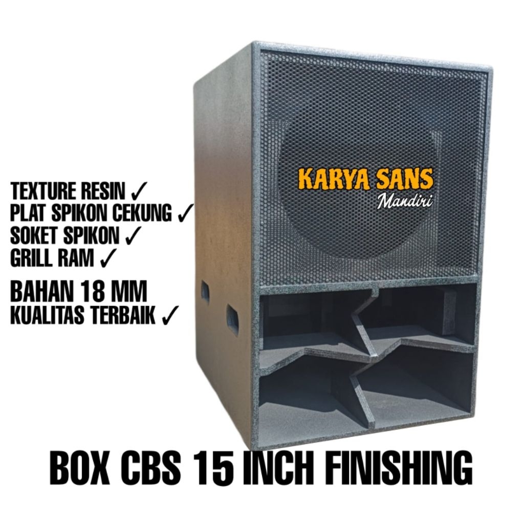 Box speaker cbs 15 inch finishing