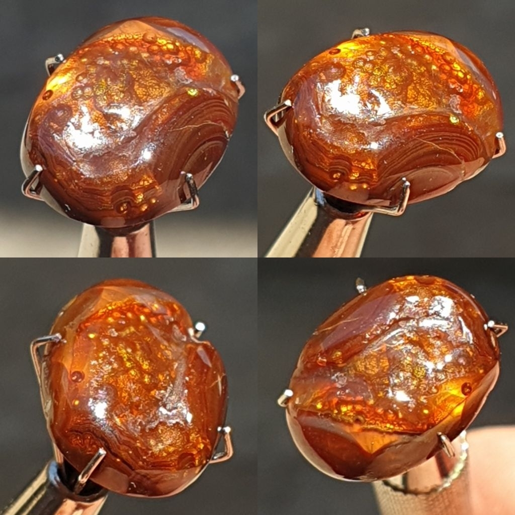NATURAL FIRE AGATE