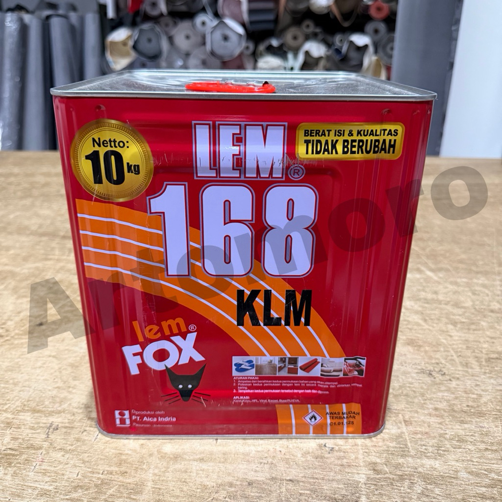 Lem Fox 168 KLM Merah Blek 10kg (Lem Kuning Serbaguna)