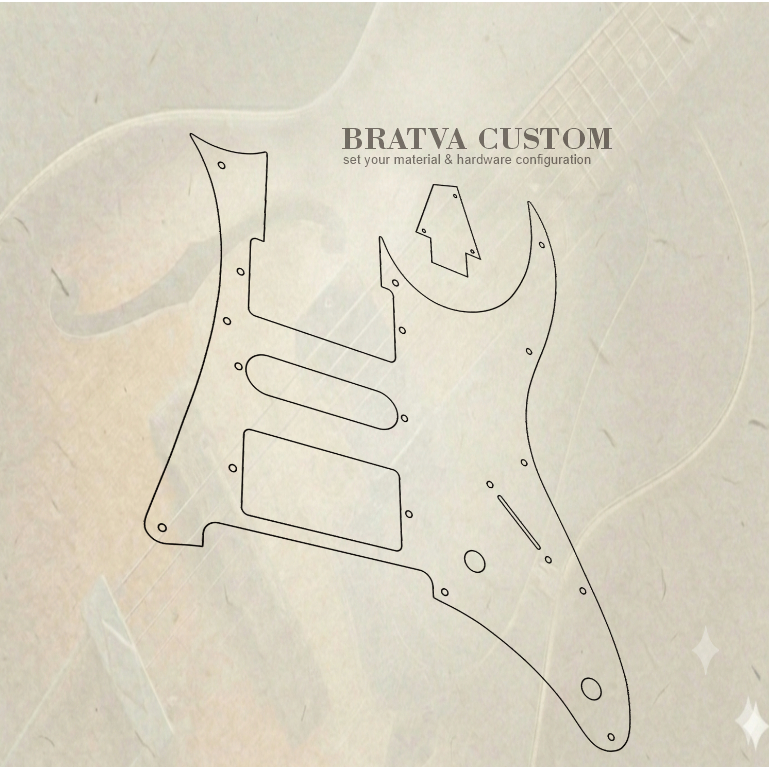 pickguard ibanez JEM RG550 RG450 (LOKAL) 3ply custom akrilik mirror