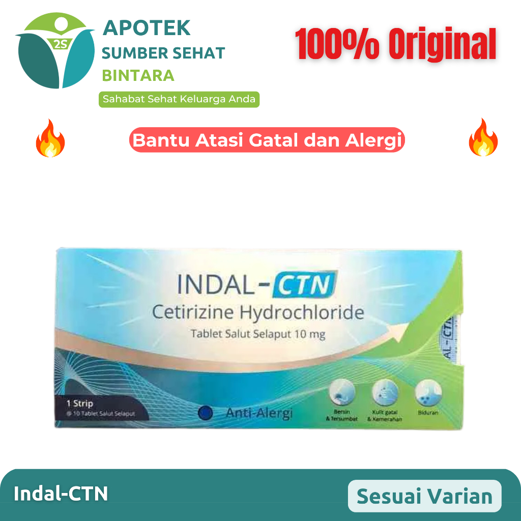 [BOX] Indal CTN | Atasi Alergi, Gatal & Bersin-Bersin