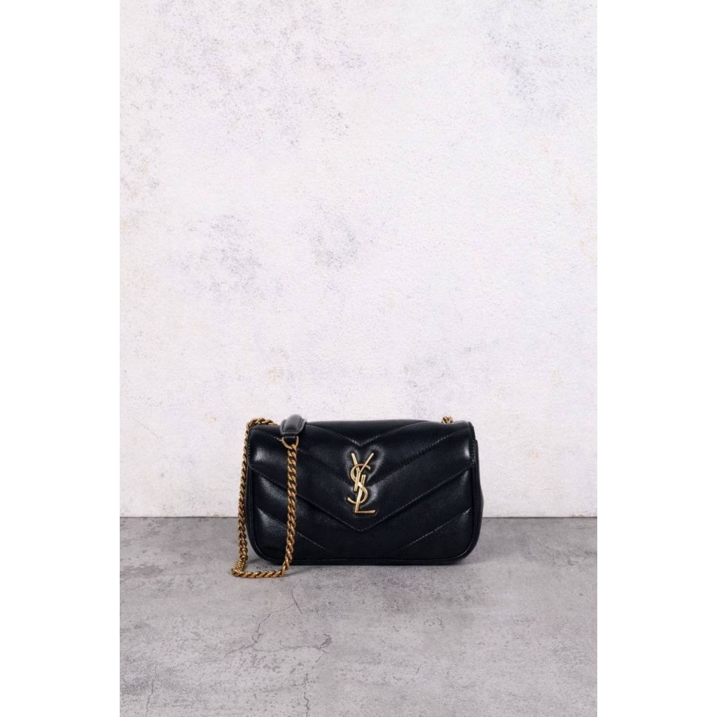 Saint Laurent YSL Loulou Mini in Lambskin Black