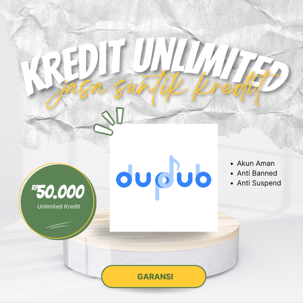 Jasa Suntik Credit Dubdup AI Voice Generator - Fitur Text to Speech - Bergaransi