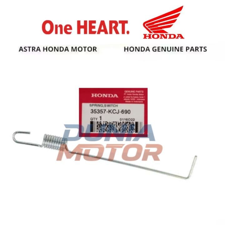 Per Pir Stop Switch Rem Belakang Motor Tiger 2000 35357KCJ690 35357-KCJ-690 Spring Switch Ori Origin