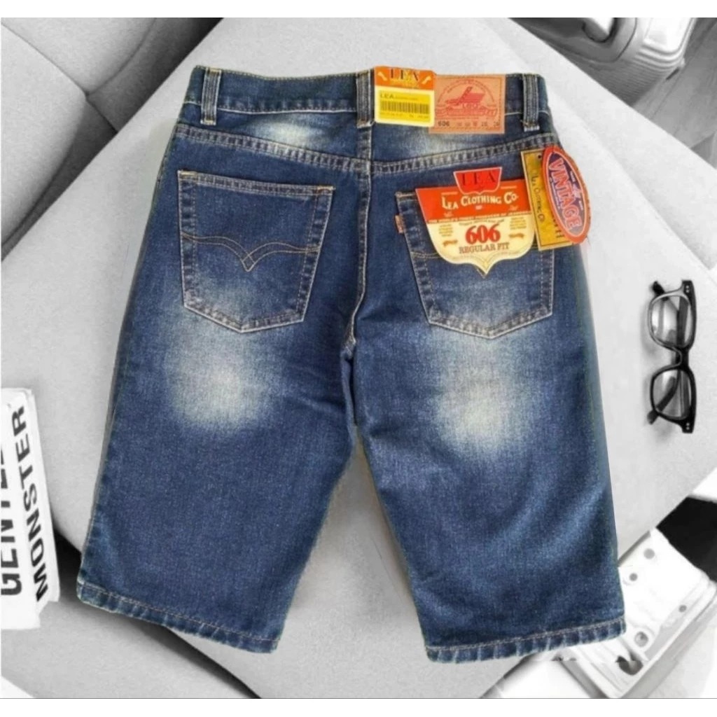 CELANA PENDEK JEANS LEA ORIGINAL SIZE 28-38