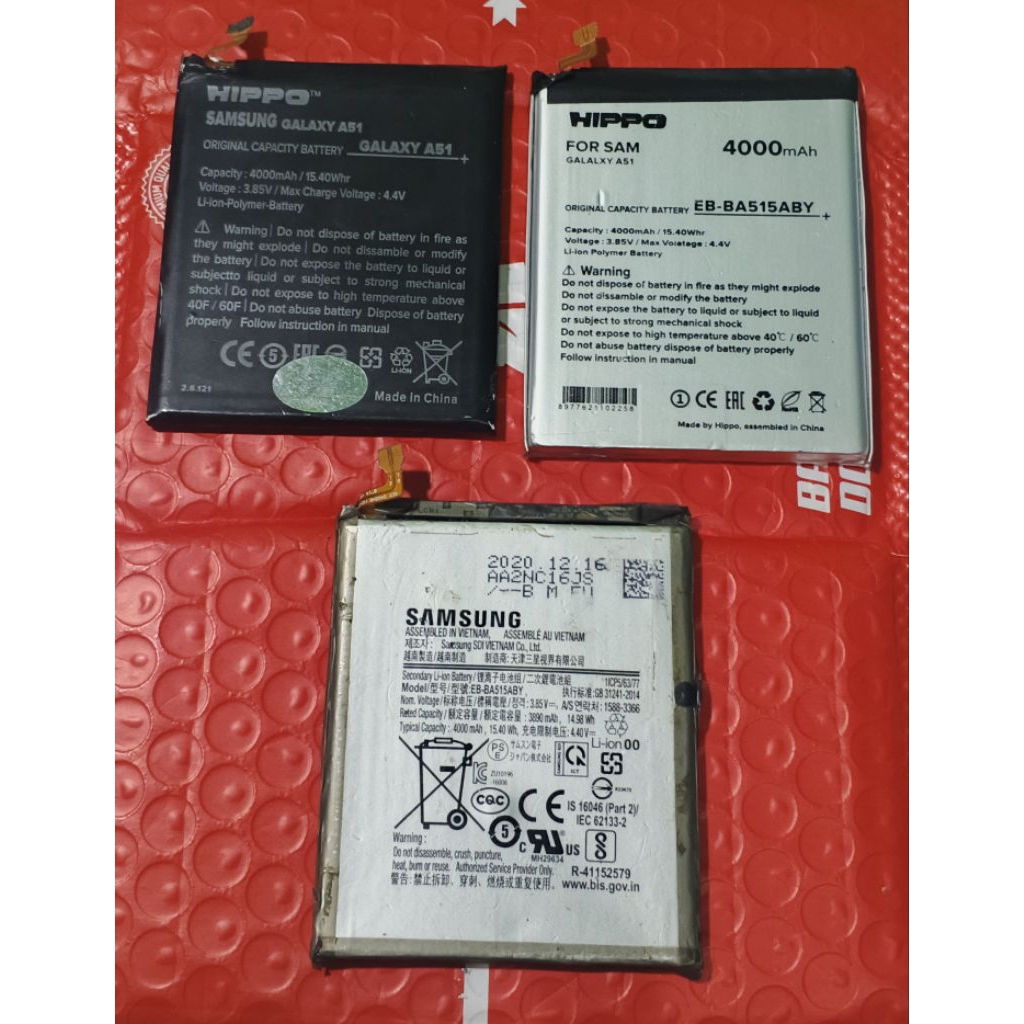 Batre bekas Samsung a51