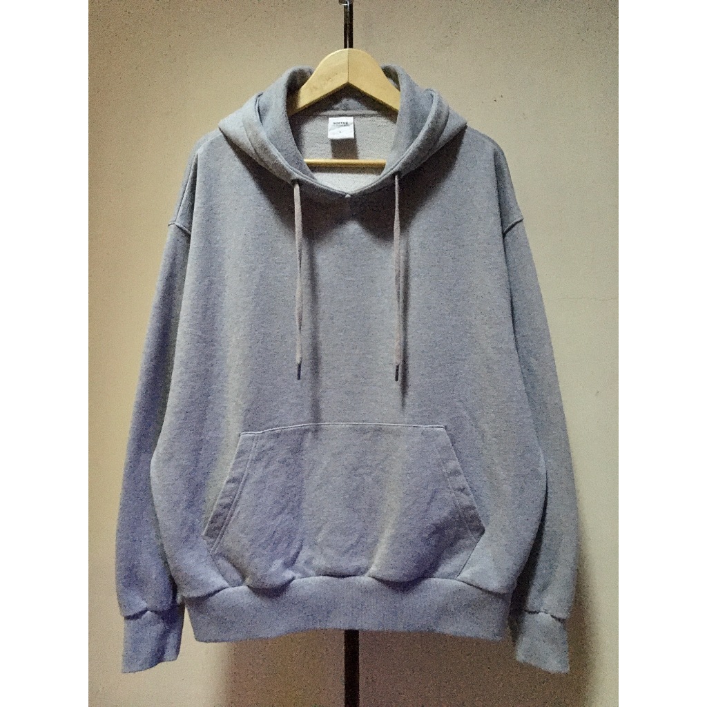Hoodie Basic Polos Abu Toffee Bahan Tebal Berat