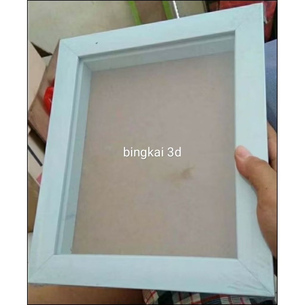 Bingkai 50x70 3D kembang sudut kedalaman 6cm